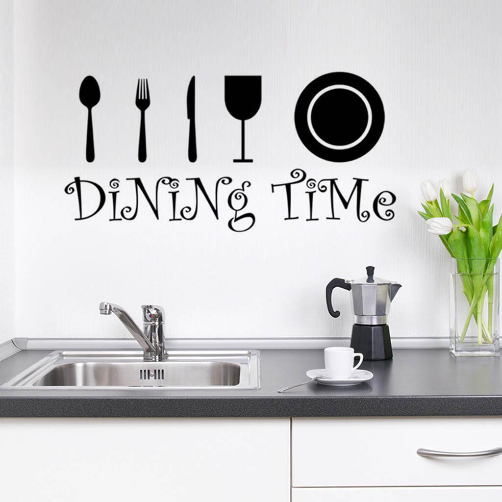 Adesivi Murali Parole Regole Cucina Caldi Rimovibili Decalcomania Decorazione Casa Vinile Arte Murale