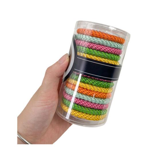 Hair Band 15Pcs High Elasticity Ropes, Thick Rubber Bands, Super Grip Non-deforming Rope No Slip Ties, Tangle Accessories for Running Climbing
