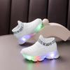 LED Leuchtende Rutschfeste Sneaker & - Atmungsaktive Stoff-Laufschuhe mit Niedlichen Mustern EVA-Sohle & Knopfzellenbetrieben - Freizeitschuhe