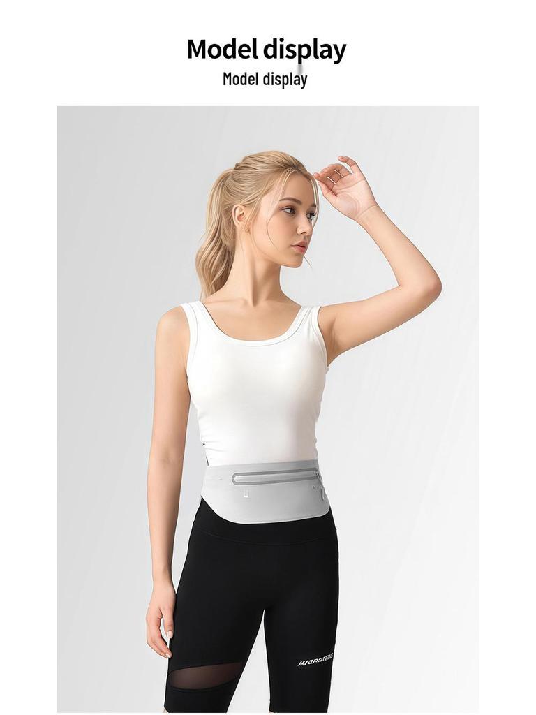Unisex Waterproof Sports Running Waist Bag - Lightweight & Invisible Fitness Phone Belt