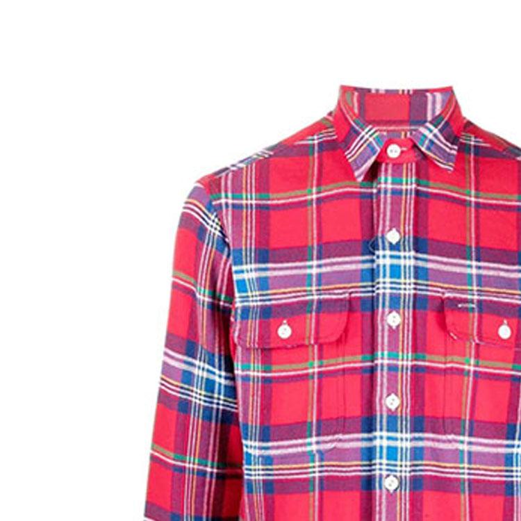 Polo Ralph Lauren Plaid Casual Long Sleeve Shirt Men Shirts Red 710849778-002