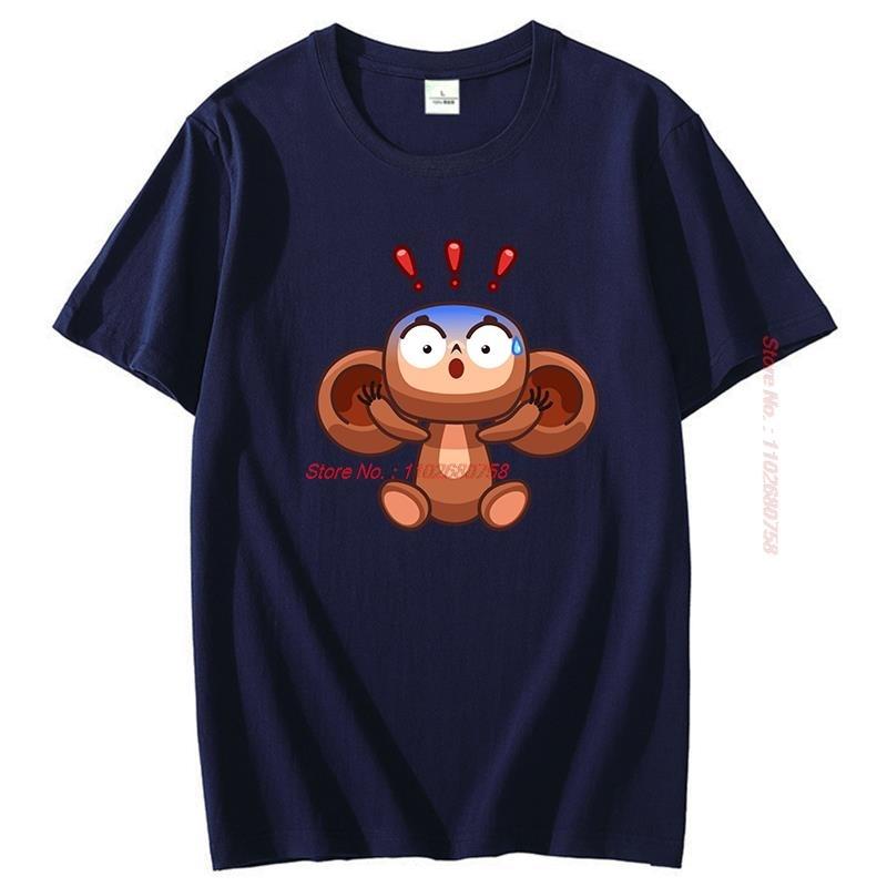 Shock T Shirt For Unisex Cheburashka O Neck Tops Cotton T Shirt Humor High Quality Summer Short Sleeve Tshirts Unisexs Clothing