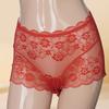 Shorts de Boxe Sexy pour Hommes Jacquard Dentelle Sous-vêtements Sissy Taille Haute Slip Boxers Gaine pour Pénis JJ Respirant Culottes Gay