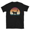 Retro Sunset Kitten Feline Pet Burmilla Cat Short-Sleeve Unisex T-Shirt