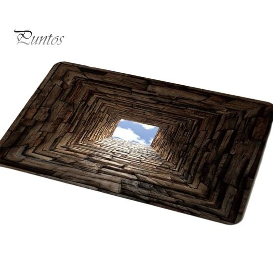 Living Room Floor Mat 3D Optical Illusion Non-Slip Vision Rug Realistic Carpet Polyester for Bedroom Bathroom Hallway Easy Care Decorative