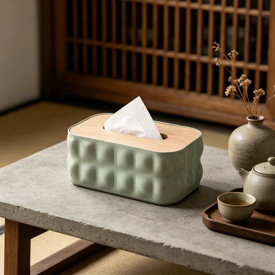 Taschentuchbox mit staubdichter, wasserdichter Abdeckung Moderner Stil Taschentuchbehälter für Zuhause, Büro, Badezimmer