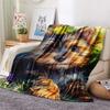 Dog Print Flannel Blanket, High quality Comfortable for All Seasons, Home Decor, Warmth and Comfort, Perfect for Christmas Gifts