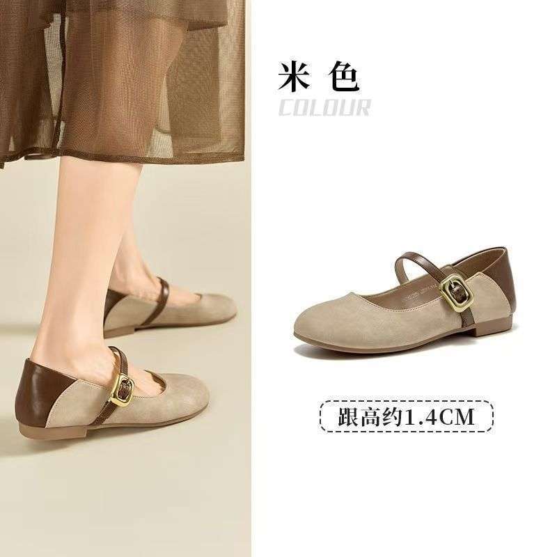 Women's Shoes 2025 Versatile New Birkenzhen Shoes Shoes Doudou Shallow Mouth Summer Mary Soft-soled Flat-soled Single Shoes