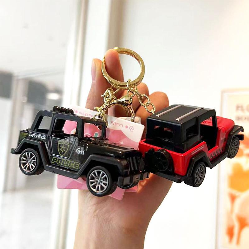 Mini Cartoon Jeep Keychain Adorable And Colorful Car Key Accessory For Gifts