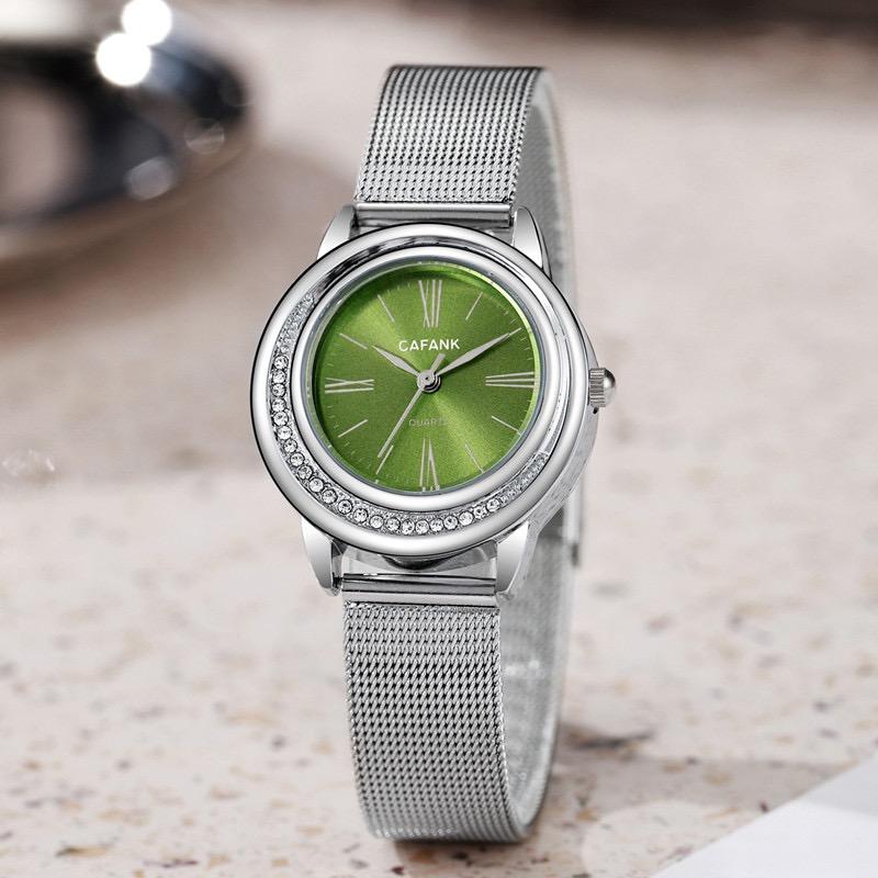 Luxury Ladies' Watch Fashion Diamond Inlaid Quartz Watch Steel strip Women Watches Girls' Wristwatches Gift