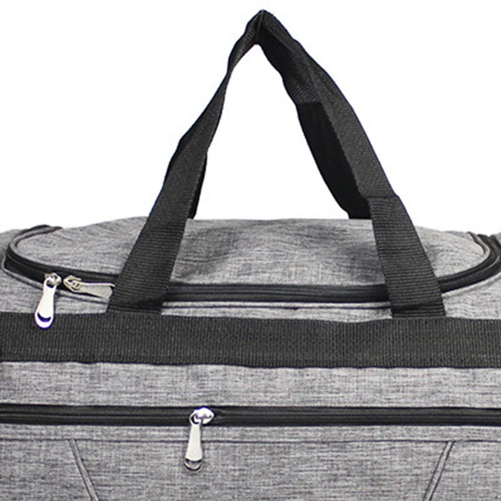 Travel Garment Bag Waterproof Large Capacity Multi Pockets Oxford Fabric Travel Bag for Gentlemen Light Gray S