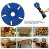 5 Teeth Arc Shaped Wood Cutting Disc Woodworking Angle Grinder Carving Polishing Tool(Red )