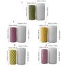 Silicone Candle Mould For Craft Star Embossed Cylinder Shape Reusable Home Decoration Candle Making Tool