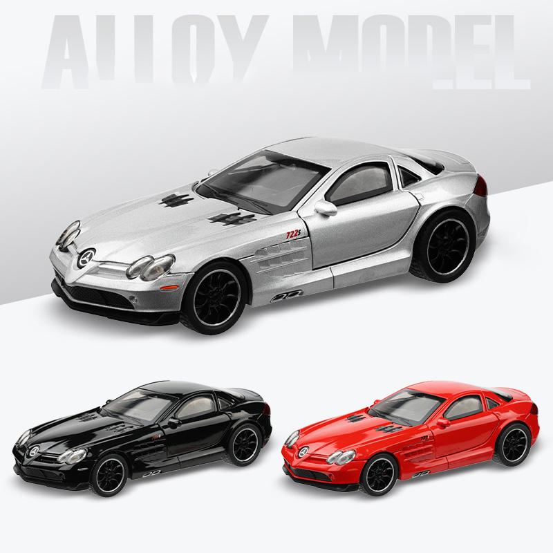 1/32 Mercedes Benz SLR Supercar Metal Aliaj Turnat Sub Presiune Model Mașină Miniatură Colecție Hobby Cadouri