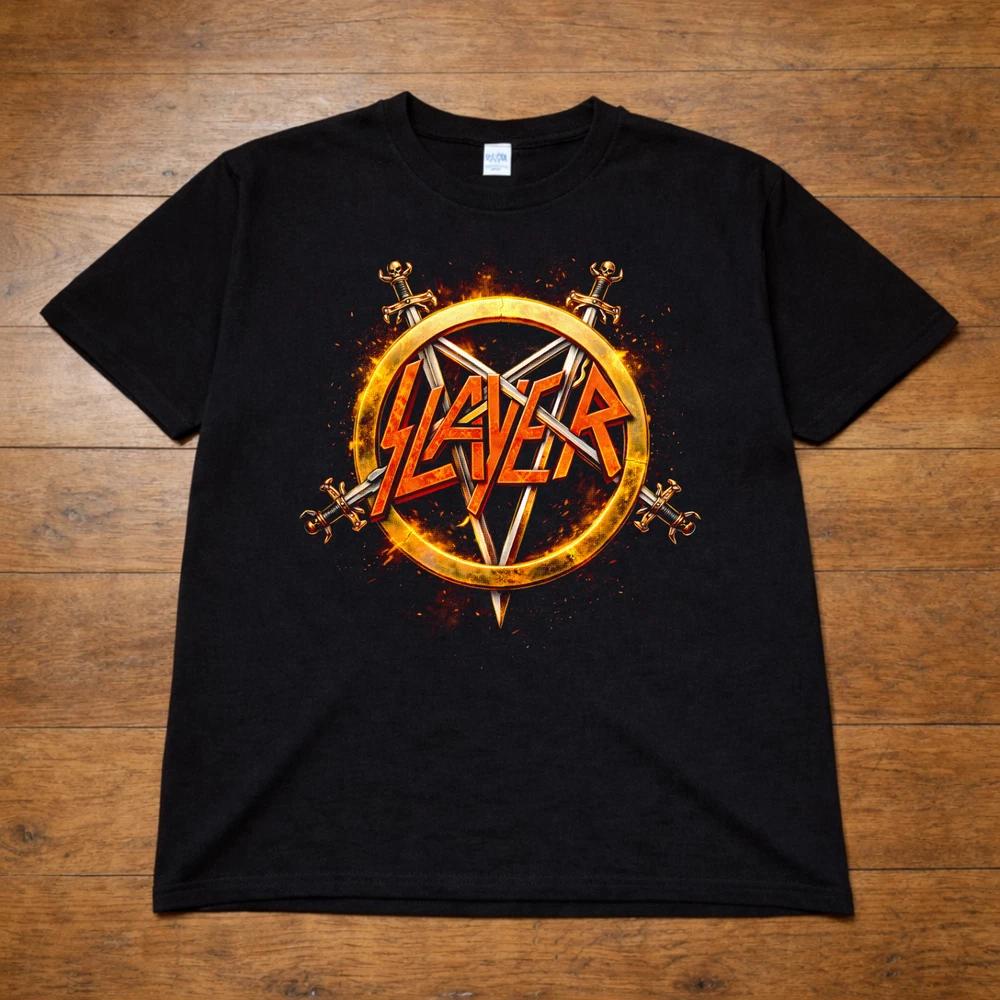 Slayer Band T Shirt Heavy Metal Rock Logo Tee Adults Kids 2XL