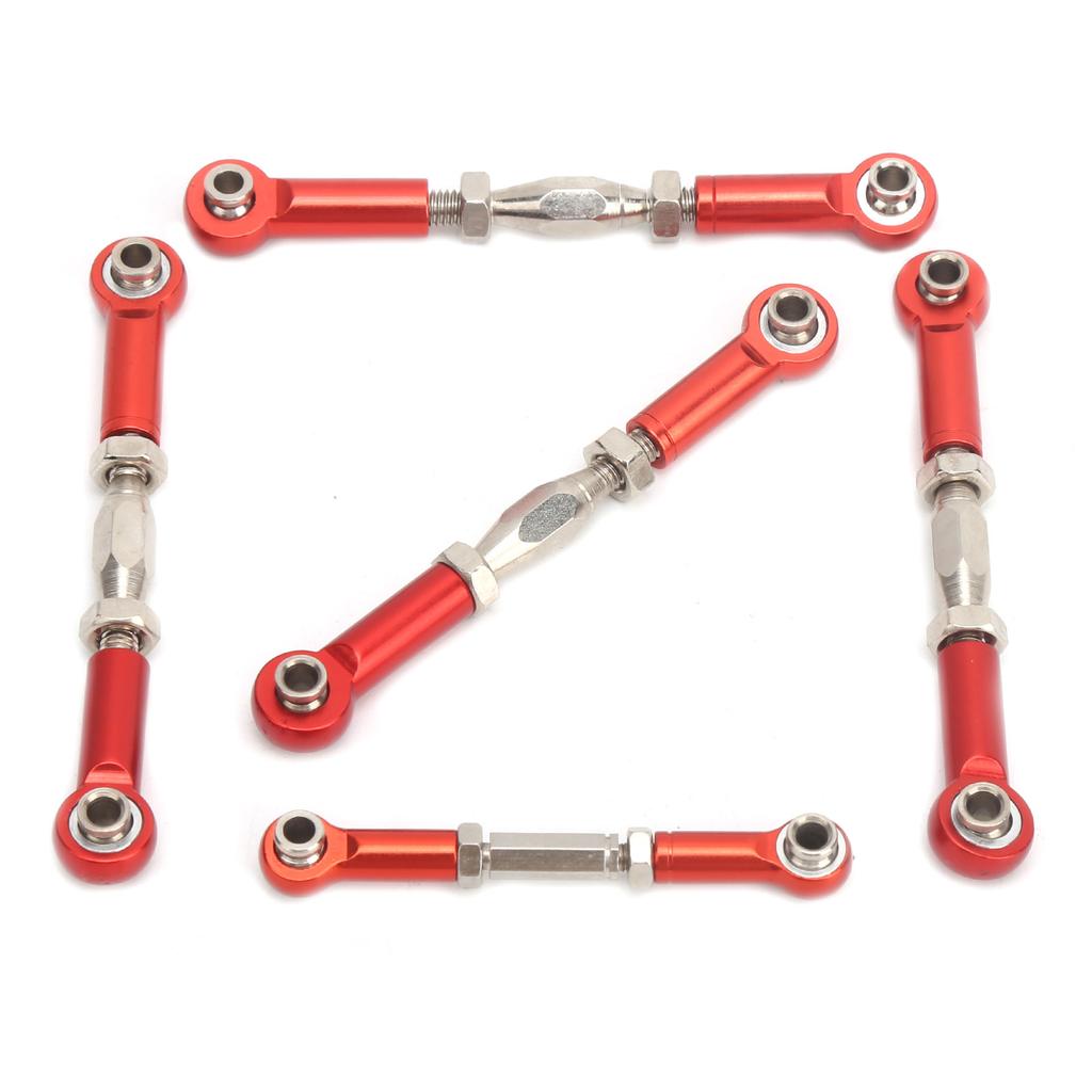 5Pcs RC Car Tie Rod Set for REDCAT 1 10 XTE Remote Control Car Aluminum Alloy SuppliesRed