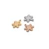 Mirror Polished Titanium Steel 15.5*12mm Snowflake Pendant Charm for DIY Christmas Necklace