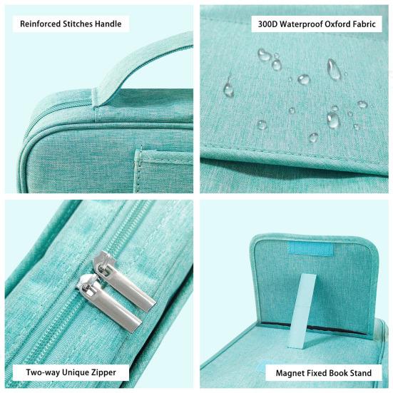 Teczka na zamek błyskawiczny z uchwytem Duża pojemność Wodoodporny segregator na dokumenty Przechowywanie