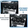 For Mazda 3 2010 2011 2012 2013 Radio Control Accent Sticker Interior Trim Car Accessories Car Styling Real Carbon Fiber