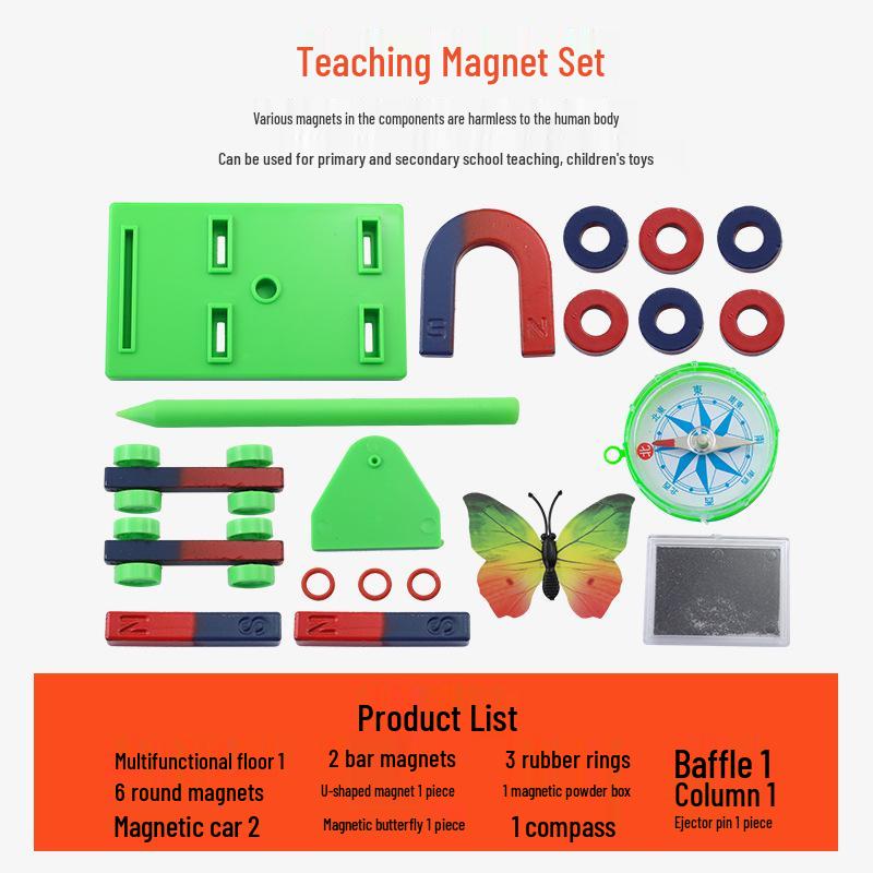 Educational Horseshoe and U-shaped Magnet Set for Kids