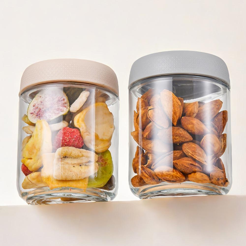 480ml 16oz Food Prep Jars with Lids Food Containers New Yogurt Bowl  for Snack Spice Sugar