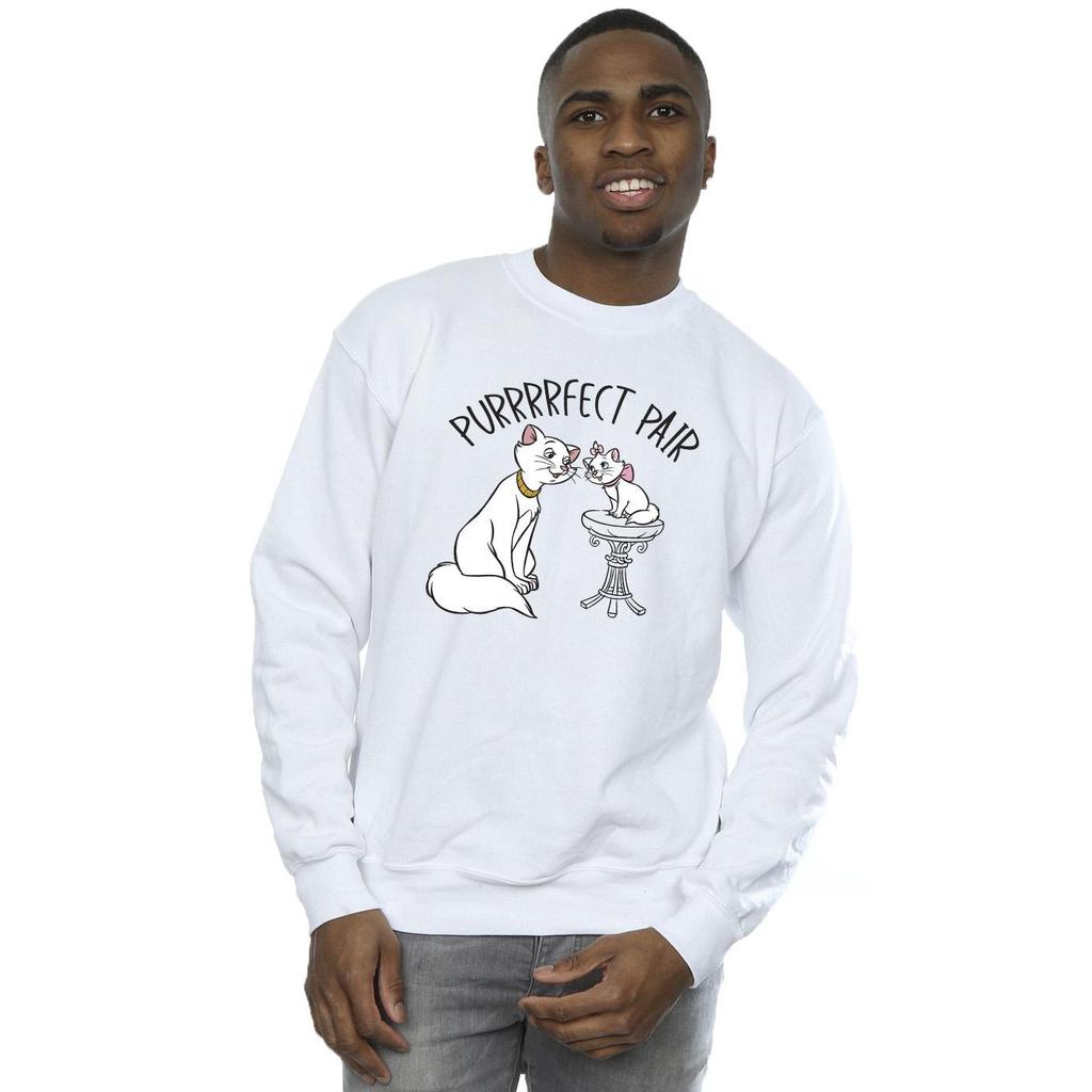 Disney Mens The Aristocats Purrfect Pair Sweatshirt