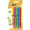 BIC Highlighter Grip Highlighters Chisel Tip - Assorted Colors, Blister of 5