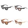 Big Frame Leopard Print Eyewear Punk Wide Legs Sun Glasses Fashion Cat Eye Sunglasses  Travel