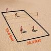 Completes Outdoor Volleyballs Courts Boundaries System Official Dimension Line Sand Anchors Included