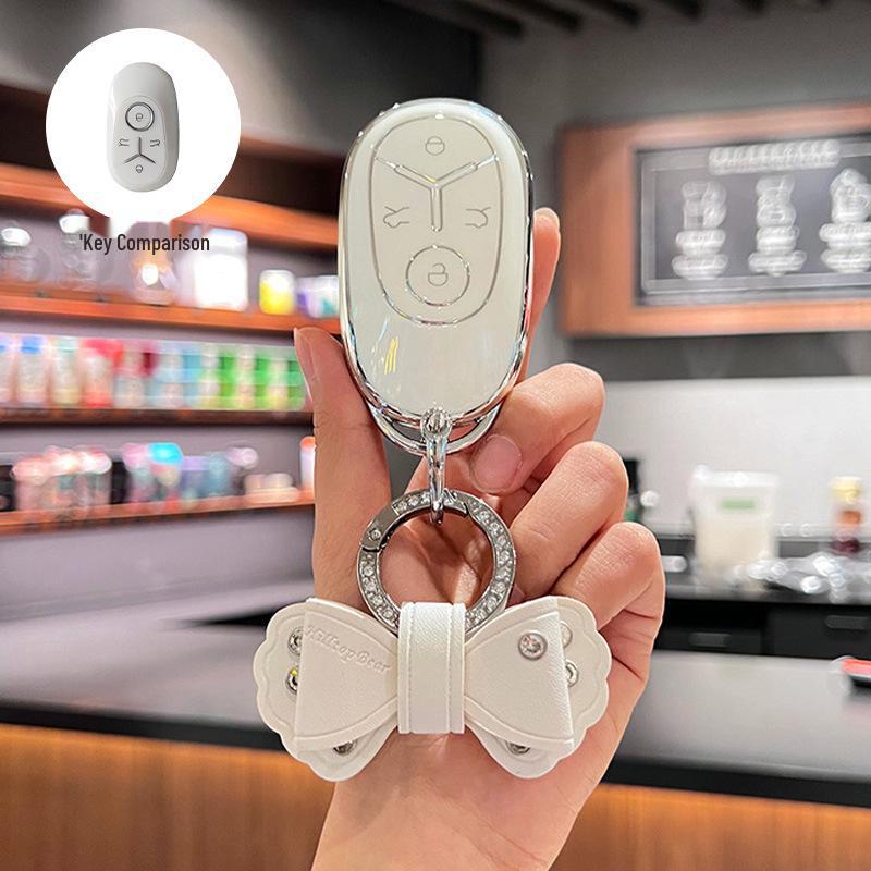 Geely Star Wish 2024 Key Cover - Cute Geometric Design for Women