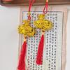 2/6 Pcs 2026 Year Of The Horse Wall Hanging Car Ornament Chinese New Year Red Gold Pendant Lucky Decor Housewarming Gifts