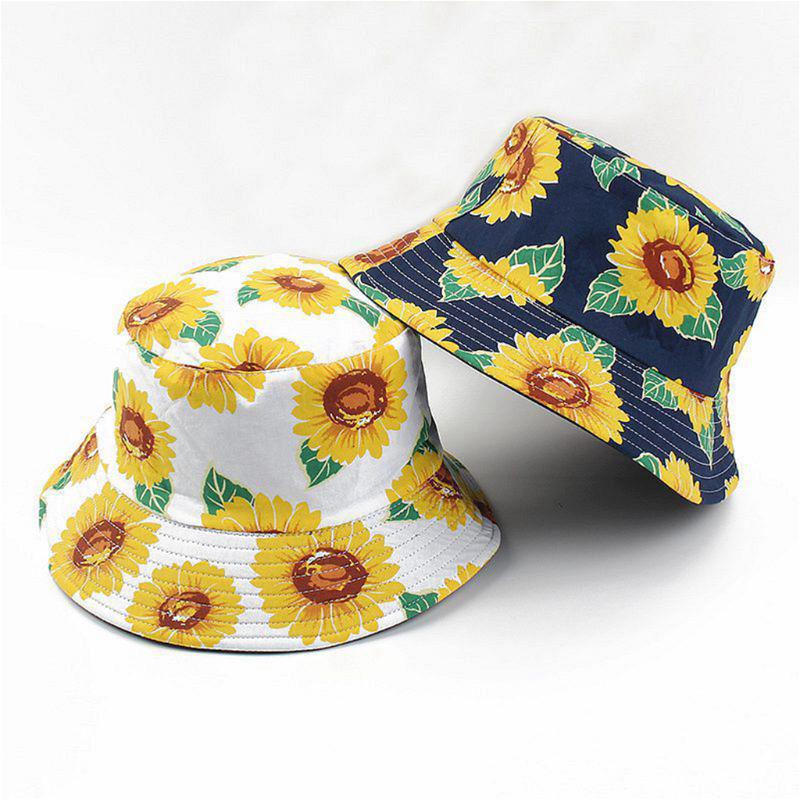 Unisex Summer Reversible Cotton Bucket 
