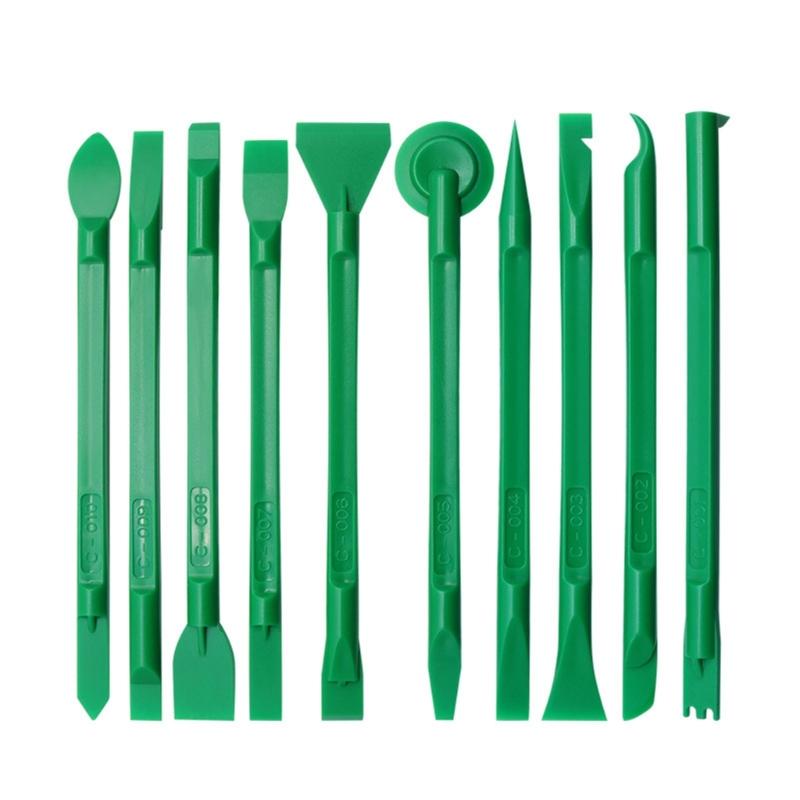 

10 предметов набор для вскрытия ремонтных инструментов пластиковые лопатки ломы для смартфона ноутбука ПК разборка ремонтные инструменты зелёный