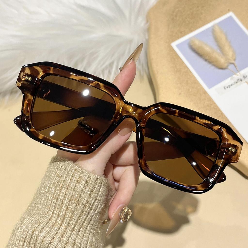 1pc European and American retro men's and women's fashionable sunglasses trend versatile summer sun shading and UV protection fr