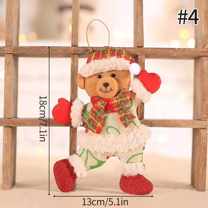 Christmas Tree Hanging Decor Pendant Santa Claus Snowman Beer Dancing Doll Christmas Ornament Navidad Xmas Decor New Year Gift