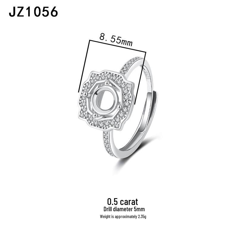 Tingxiang Versatile DIY S925 Sterling Silver Openable Ring Blanks - Multiple Styles