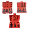 6Pcs Impact Socket Wrench Adapter Set 1/4 3/8 1/2 3/4inch Square Drive Adapter Reducer Spanner Hand Tool Kit with Case