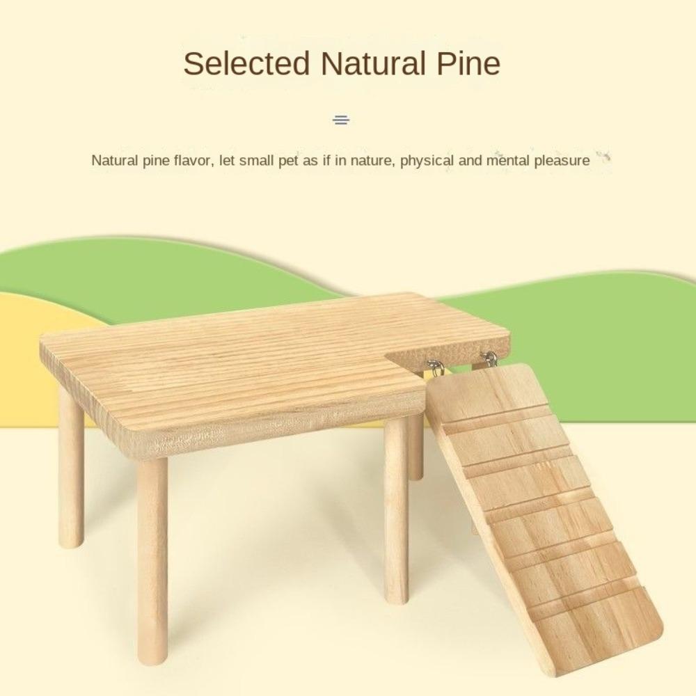 DIY Stairs Toy Jumping Board Hamster Pet Climbing Toy New Wooden Ladder Platform  for Small Pets