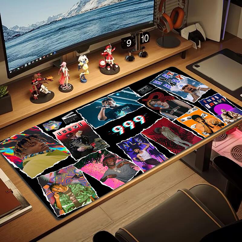999 rapper Color Mouse Pad Large Gaming Table Cushion Non-slip Laptop Tablet Big Mousepad XXL Mat Mini PC Playmat With Lock edge
