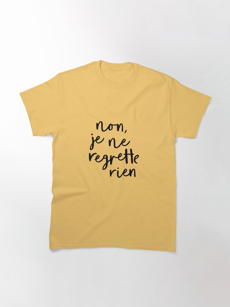 Édith Piaf Non, Je Ne Regrette Rien Klassisches T-Shirt