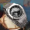 GM2100 Upgrade Stahlgehäuse & Armband Mod Kit Für Casio 5611 GM-2100 GBM-2100 Modifiziertes Fluorkautschukband Metalllünette Ersatzteile