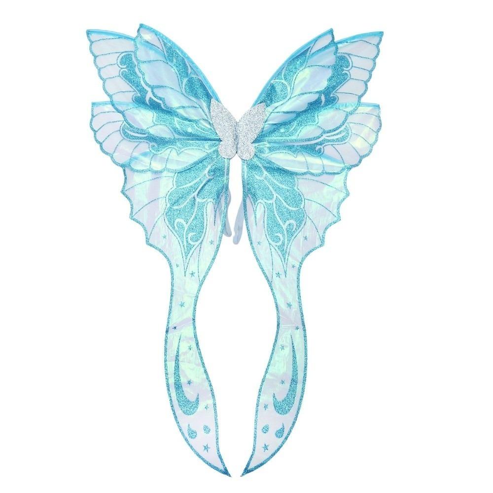 Colorful Butterfly Wings Wearable Angel Wings Magical Elf Cosplay Wing  for Women Girls