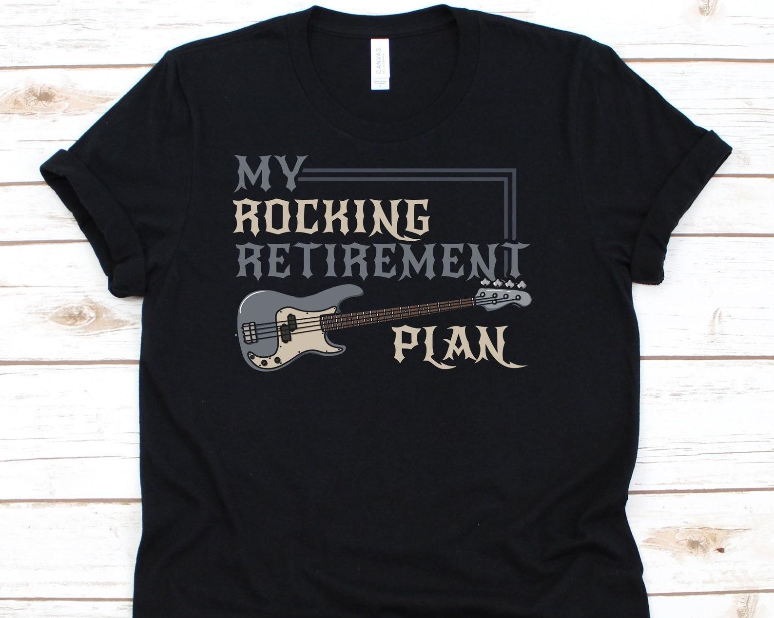My Rocking Retirement Plan Shirt, Electric Guitar Player Tshirt, My Retirement Plan Shirt, Gift For Retired Guitar Lovers, Guitarist Shirt 3XL