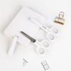 Tools with Cover Mini Handwork Student Scissor White Color White Tiny Scissors Office Scissor