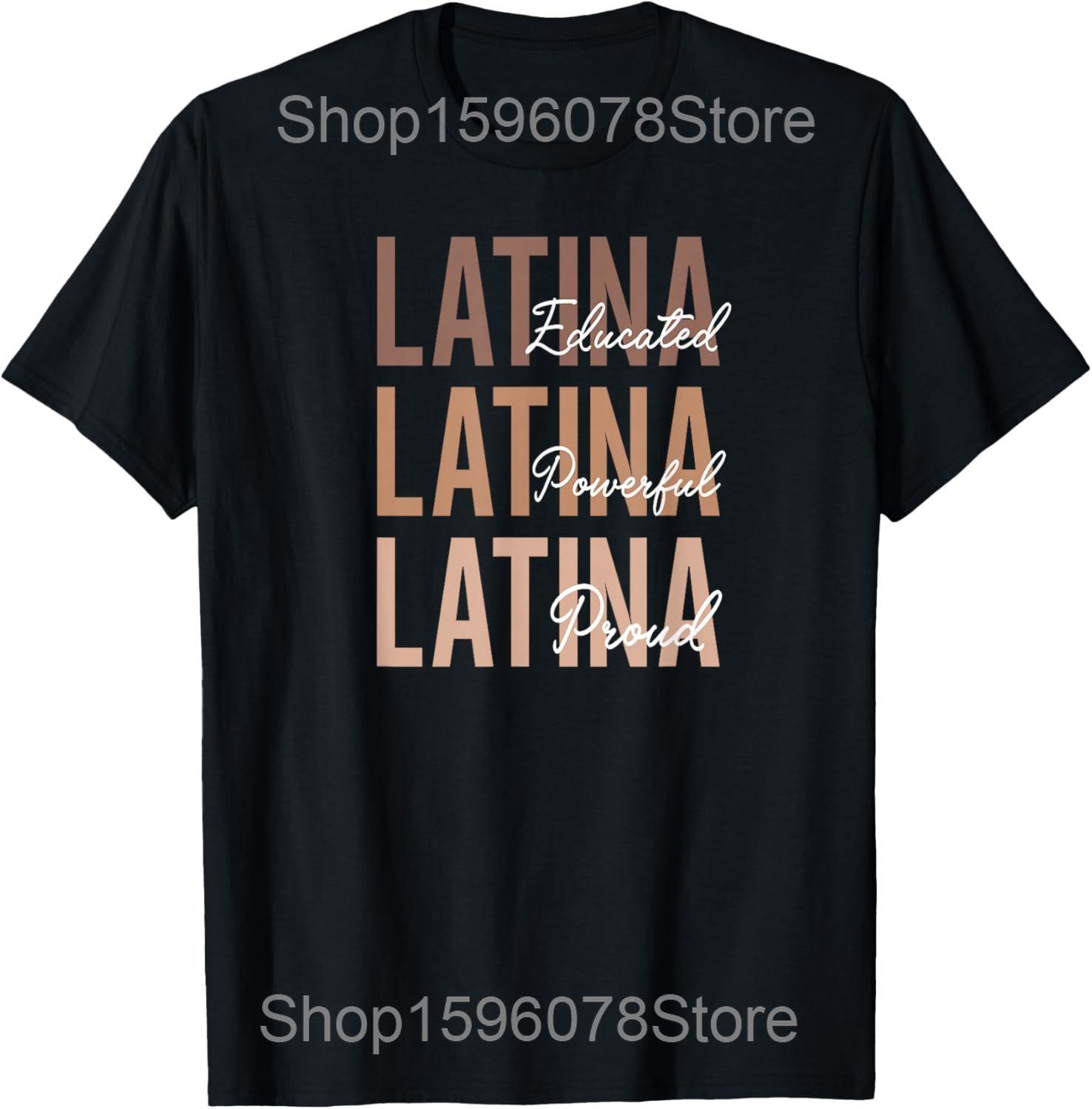 

Funny Latina Cute Letter Text Latin T Shirts Men Women Pure Cotton Humor Streetwear Tee Shirt Short Sleeve Unisex Loose Clothing S