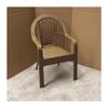 2024 Hand-Woven Rattan Lounge Set: Balcony Chair, Backrest, Coffee Table