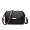Fashion Soft Leather Texture Small Square Bag Women's New Simple Temperament Versatile Shoulder Bag Retro Contrasting Color Commuter Messenger Bag