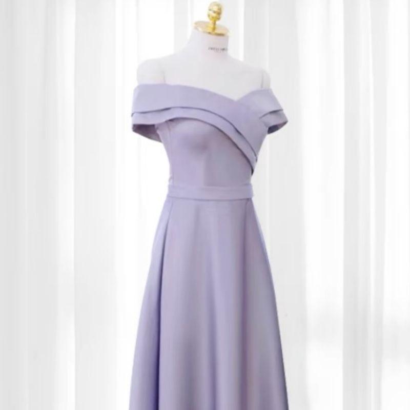 2025 Purple Bridesmaid & Evening Dress for Women