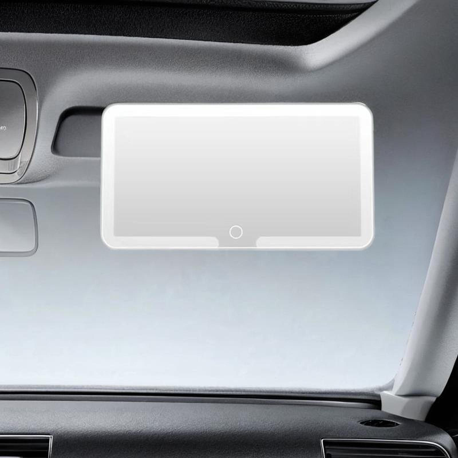 

Автомобильный солнцезащитный козырек, косметическое зеркало, косметические универсальные автомобильные аксессуары для интерьера, 3 режима освещения, путешествия белый