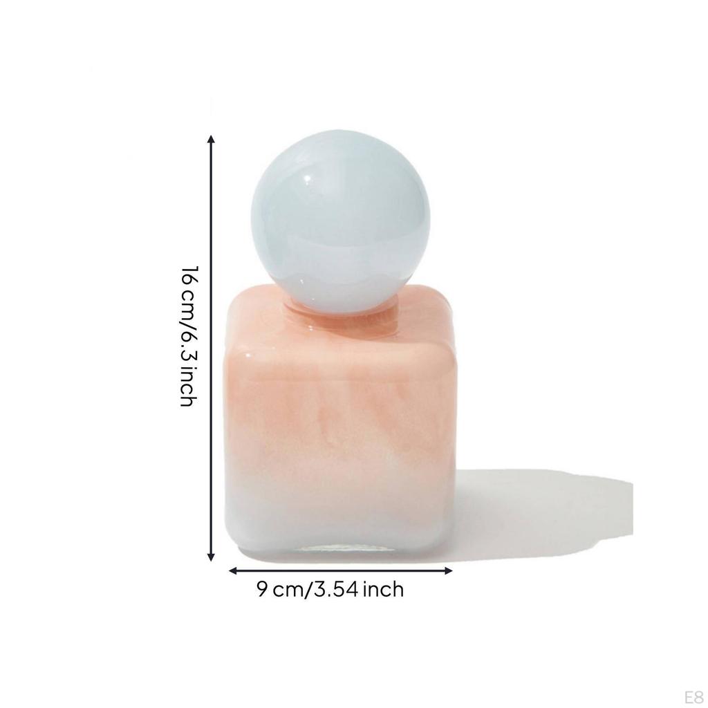 Tabletop Ornament Glossy Decorative Bottle Compact Shelf Decor Piece for Bookshelf, Office Desk,